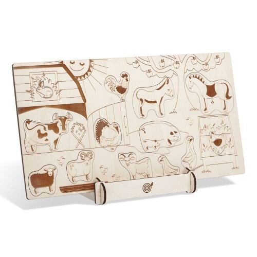 Go to product Educational wooden puzzle "Country life" Country animals Sounds Wood